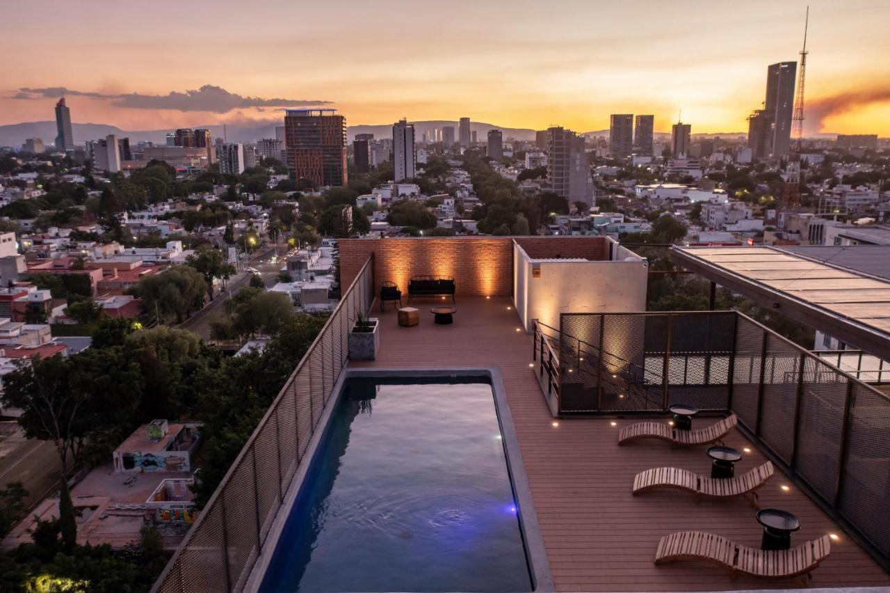 Galeria Flat Rooftop Pool Witgdl Guadalajara Esterno foto